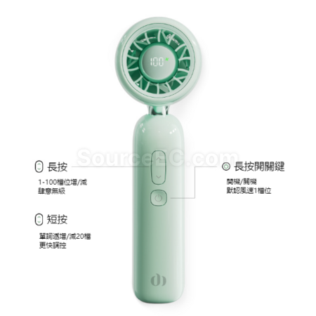 客製化便攜掛脖手持風扇禮品