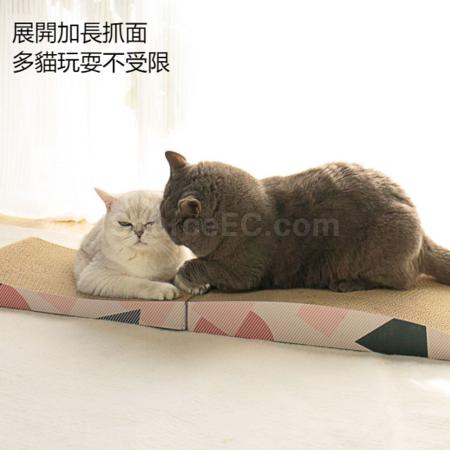 客製化瓦楞紙摺疊加長貓抓板禮品