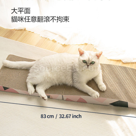 客製化瓦楞紙摺疊加長貓抓板禮品