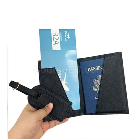 客製化PU行李牌護照套套裝禮品