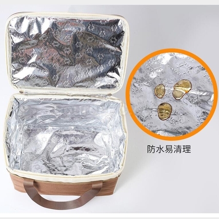 客製化野餐保溫拉鍊加厚防水防油手提包禮品