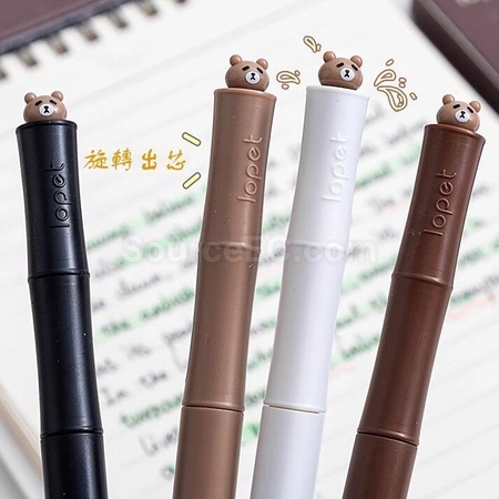 客製化小熊/卡皮巴拉扭扭旋轉中性筆禮品