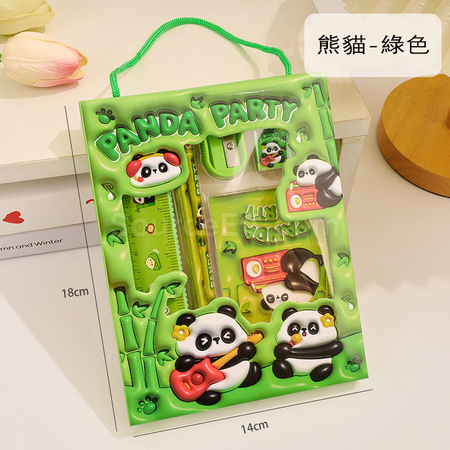 客製化六合一卡通文具套裝禮品