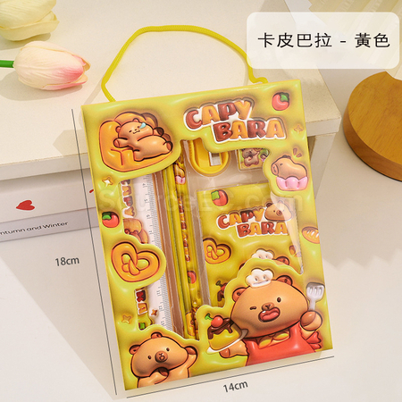 客製化六合一卡通文具套裝禮品