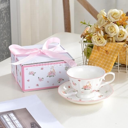 客製化兔子杯愛麗絲咖啡杯套裝禮品