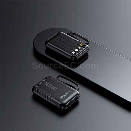 客製化3C認證自帶四線移動電源禮品