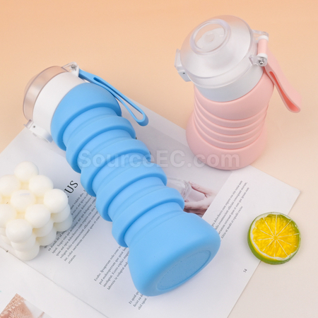 客製化斜口可摺疊水壺禮品