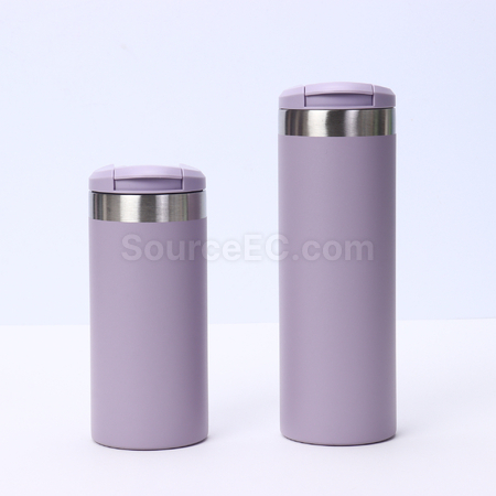 客製化304不銹鋼翻蓋直飲保溫杯禮品