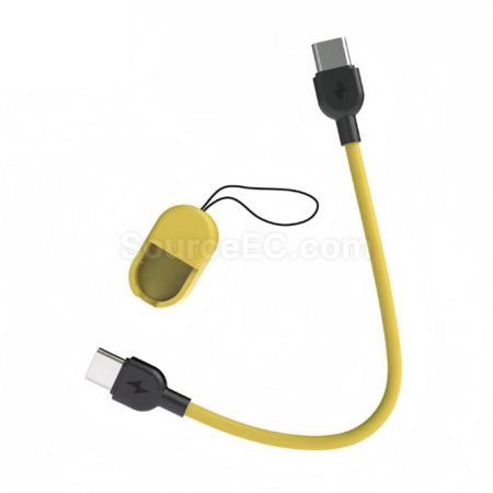 客製化type-c快充蘋果便捷式二合一鑰匙扣充電線禮品