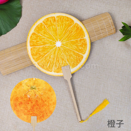 客製化夏季爆款熱賣水果扇子禮品