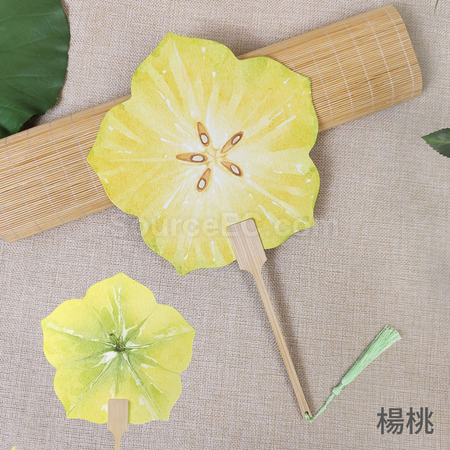 客製化夏季爆款熱賣水果扇子禮品
