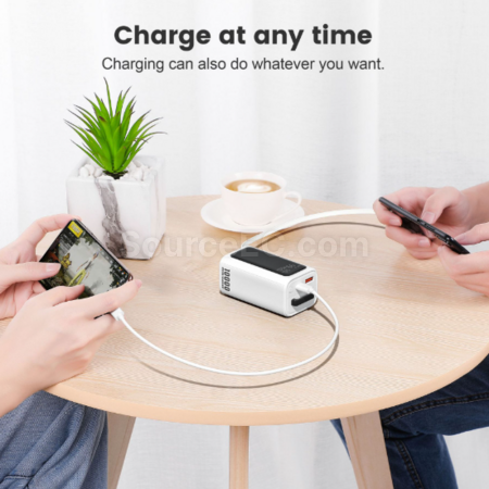 客製化自帶線便攜移動電源禮品