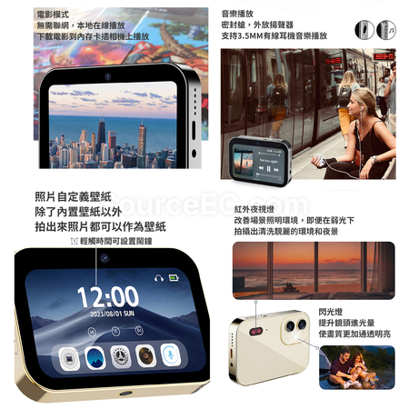 客製化6400W像素CCD數碼音樂照相機禮品
