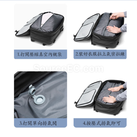 客製化擴容乾濕分離防盜電腦肩背囊禮品