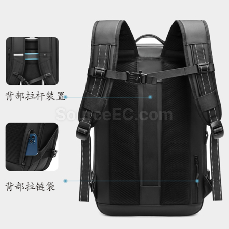 客製化擴容乾濕分離防盜電腦肩背囊禮品