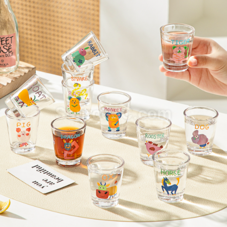 客製化十二生肖燒酒杯（可做禮盒）禮品