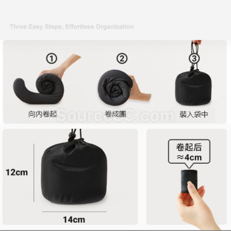 客製化U型連帽記憶棉護頸枕禮品