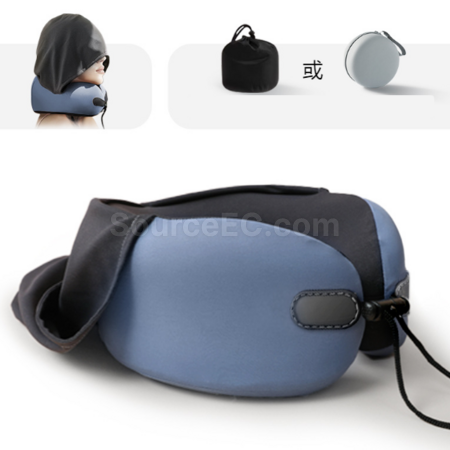 客製化U型連帽記憶棉護頸枕禮品