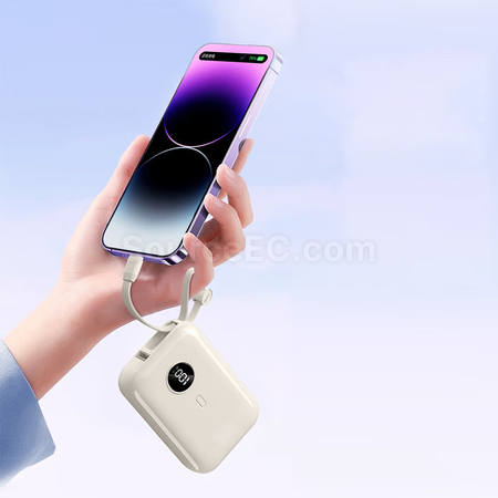 客製化3C認證帶線22.5W快充行動電源禮品