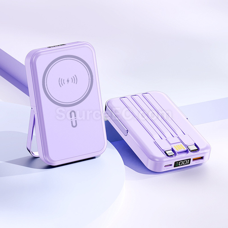 客製化3C認證磁吸帶線行動電源禮品