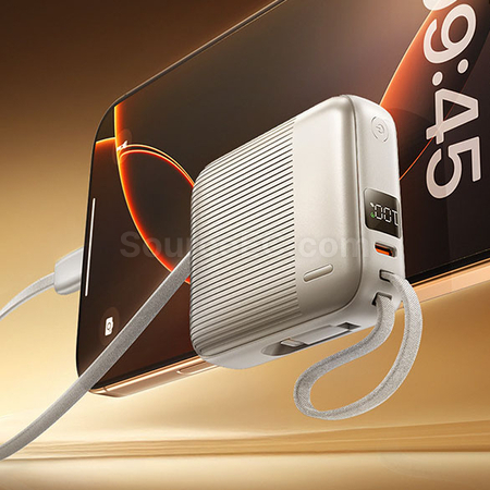 客製化3C認證帶線行動電源快充禮品