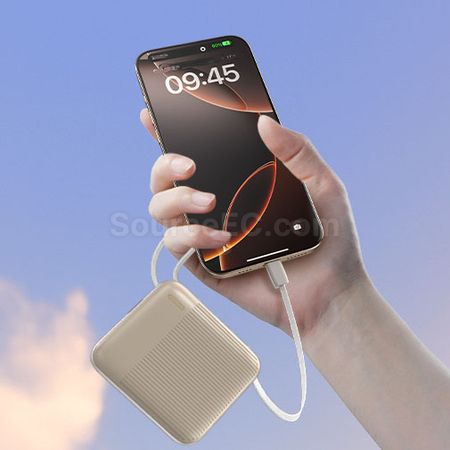 客製化3C認證帶線行動電源快充禮品