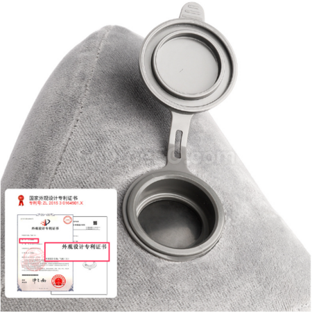 客製化U型充氣 H連帽護頸枕禮品