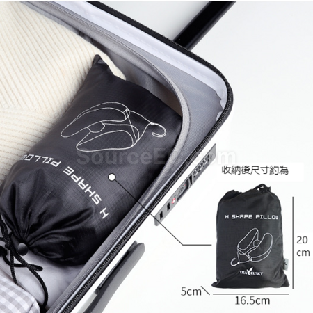 客製化U型充氣 H連帽護頸枕禮品