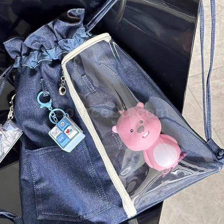 客製化牛仔抽繩束口雙肩包痛包禮品