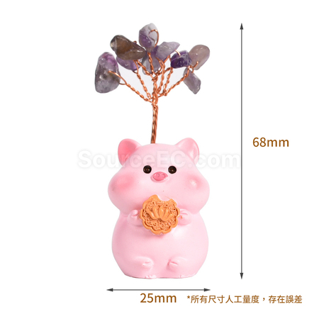 客製化十二生肖底座水晶樹禮品