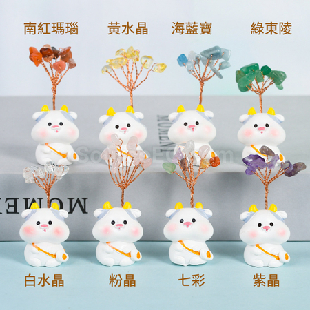 客製化十二生肖底座水晶樹禮品