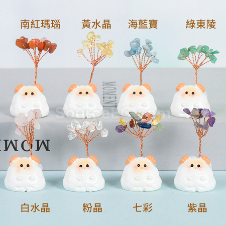 客製化十二生肖底座水晶樹禮品