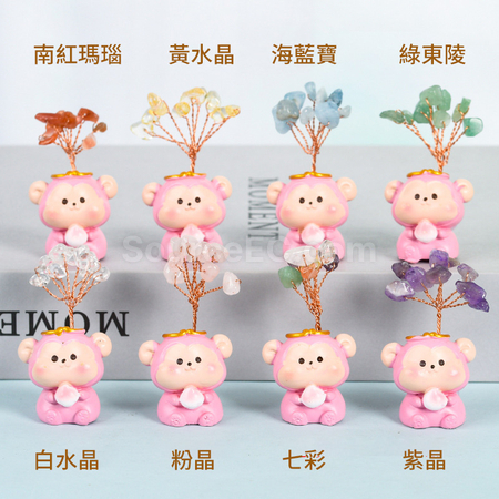 客製化十二生肖底座水晶樹禮品