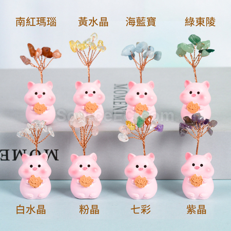 客製化十二生肖底座水晶樹禮品