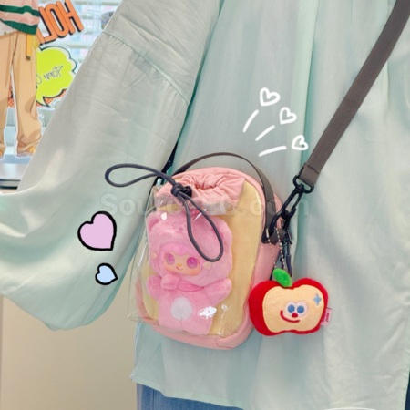 客製化可斜挎娃包痛包禮品