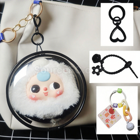 客製化圓形透明娃包收納包禮品