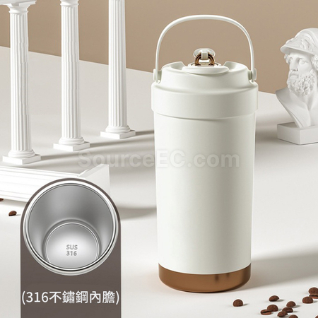 客製化316不鏽鋼內膽/陶瓷內膽提手保溫杯禮品