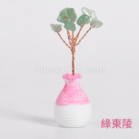 客製化迷你小花瓶水晶發財樹禮品