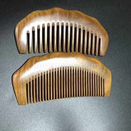 客製化小半月波浪木質按摩梳禮品