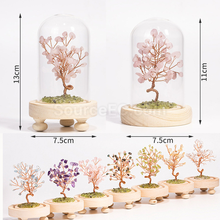 客製化水晶樹碎石擺件禮品