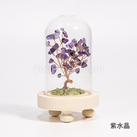 客製化水晶樹碎石擺件禮品