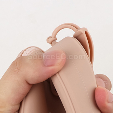 客製化心型便攜防水矽膠化妝包禮品