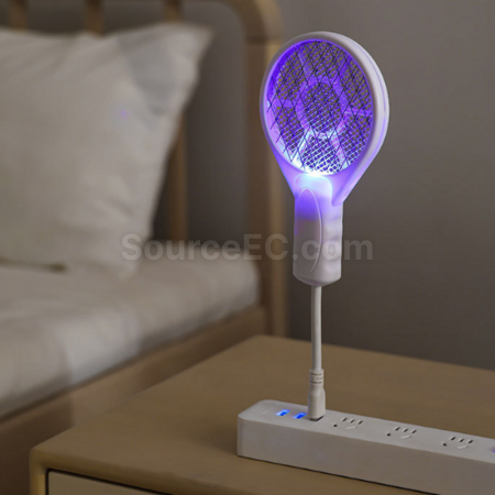 客製化USB便攜電蚊拍誘蚊拍二合一禮品