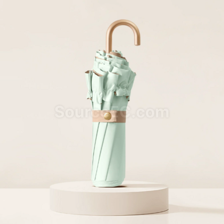 客製化花邊三折彎鉤摺疊傘禮品