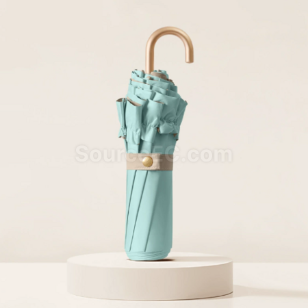 客製化花邊三折彎鉤摺疊傘禮品