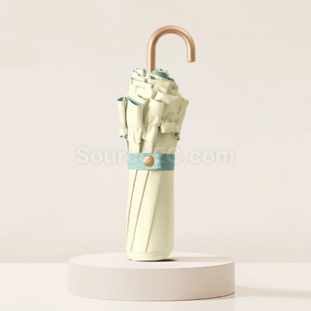 客製化花邊三折彎鉤摺疊傘禮品