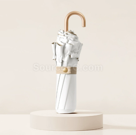 客製化花邊三折彎鉤摺疊傘禮品