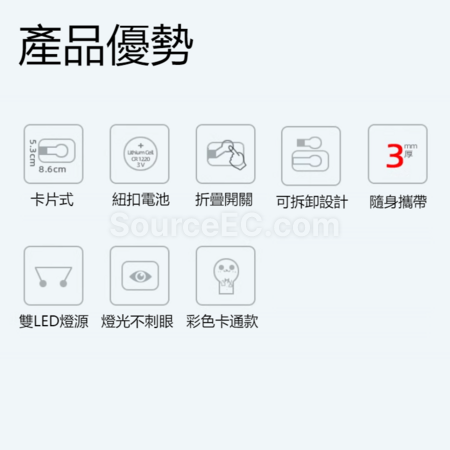 客製化折疊卡片led小夜燈禮品
