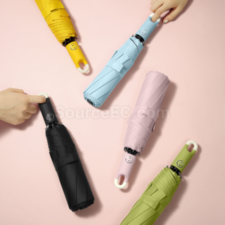 客製化環扣自動三折雨傘禮品