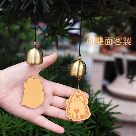 客製化銅質風鈴牛皮掛飾禮品